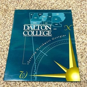 Vintage Dalton College folder Serving Northwest Georgia